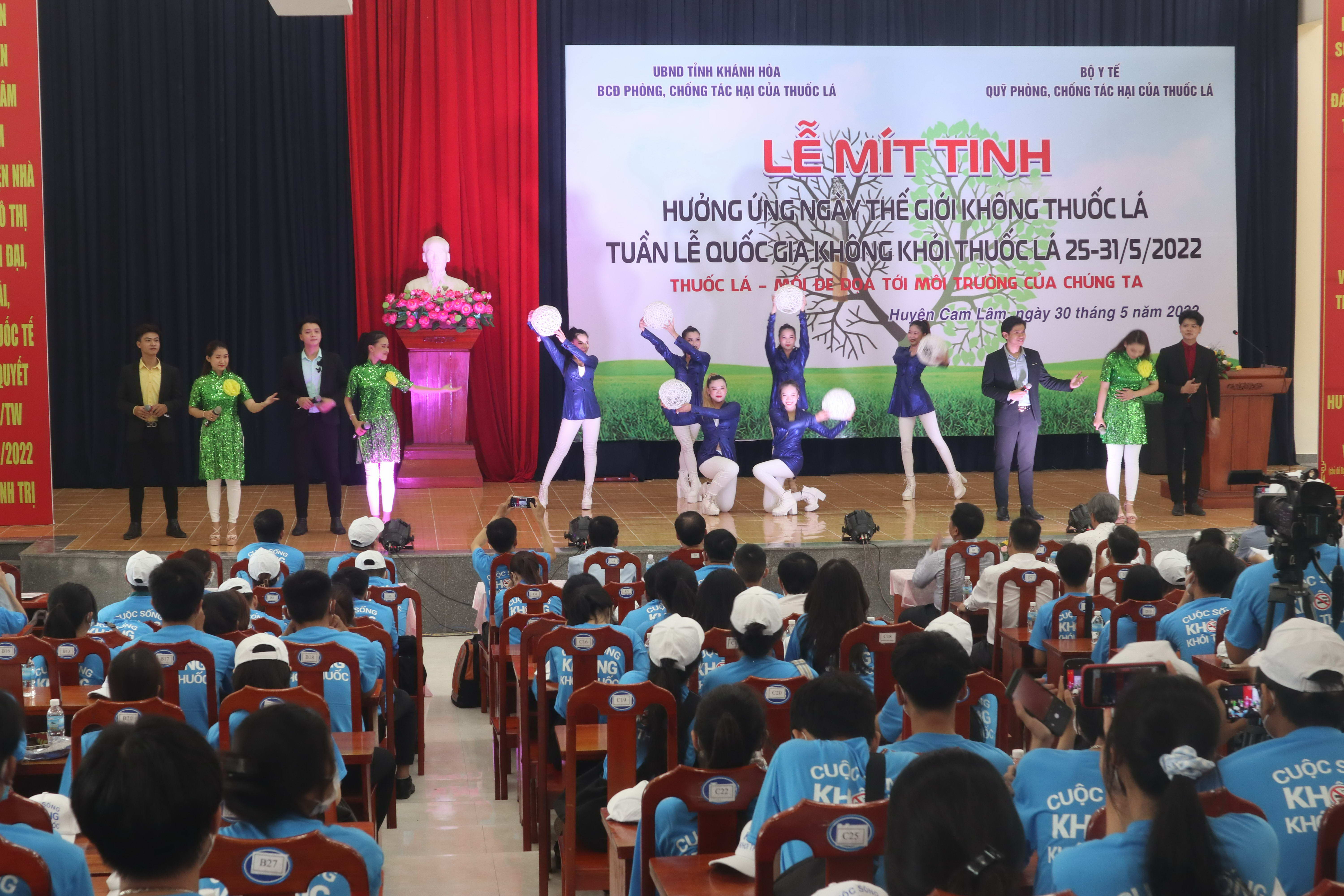 Mít tinh hưởng ứng Ngày thế giới không khói thuốc lá 31/5/2022